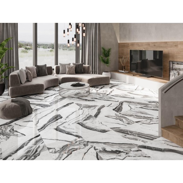 Гранитогрес Shu Mate 60.8×60.8 см - Бял, черен - Pamesa ➤ топ цена ➤ dshome.bg