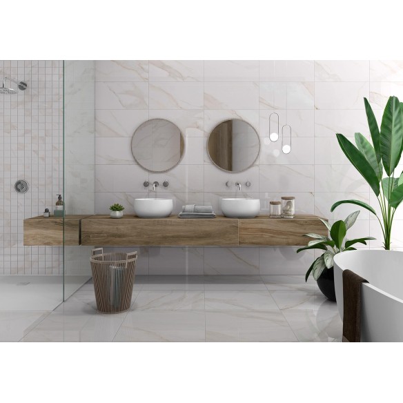 Гранитогрес Apulia Gold Matt 60×60 см - Бял, златист - Pamesa ➤ топ цена ➤ dshome.bg