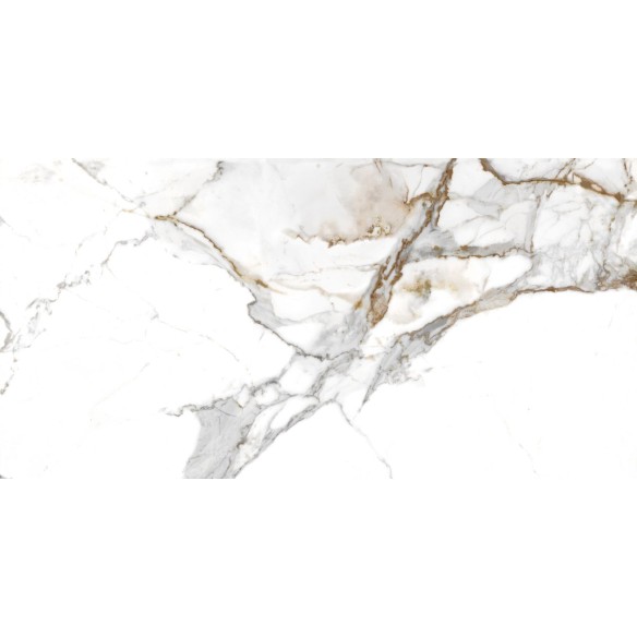 Гранитогрес Aeris Gold 60×120 см - Бял, златист - Navarti ➤ топ цена ➤ dshome.bg