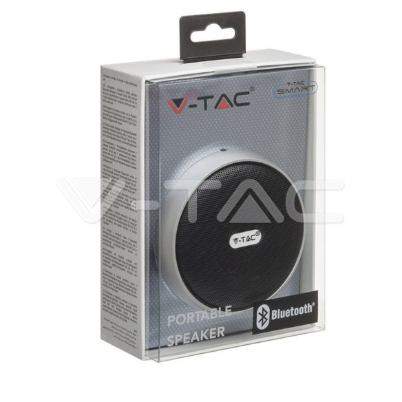 Преносима bluetooth колона micro USB сива - V-TAC - 2