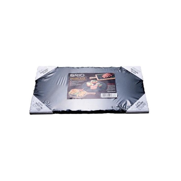 Каменна плоча за сервиране 32.5x17.6x0.5 см черна BRIO ➤ топ цена ➤ dshome.bg