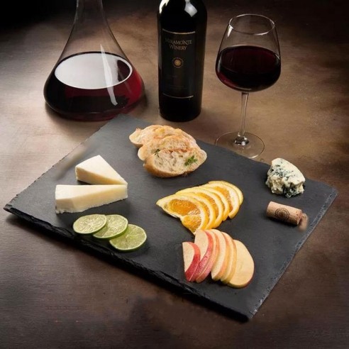 Каменна плоча за сервиране 26.5x16.2x0.5 см черна BRIO ➤ топ цена ➤ dshome.bg