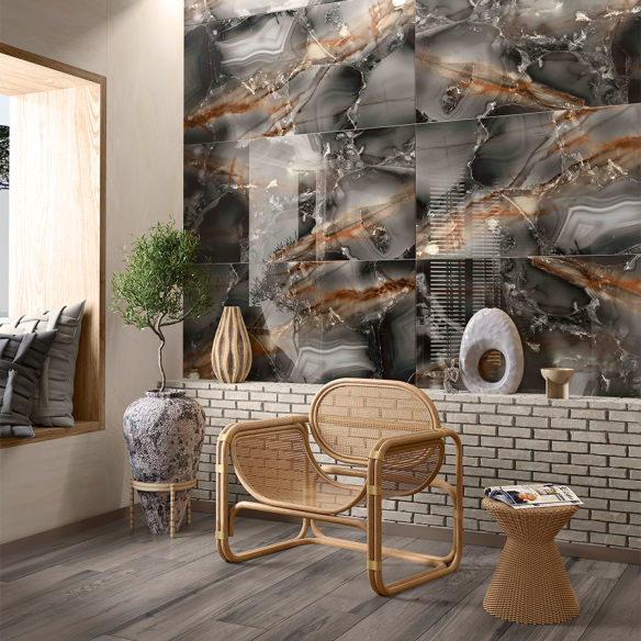 Гранитогрес Black Onyx 60×120 см - Пъстър - Bien ➤ топ цена ➤ dshome.bg