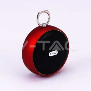 Преносима bluetooth колона micro USB червена - V-TAC - 1