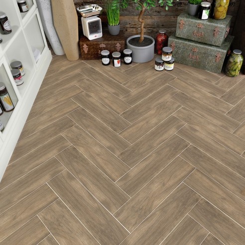 Гранитогрес Atelier Walnut 15×60 - кафяв- Bien ➤ топ цена ➤ dshome.bg