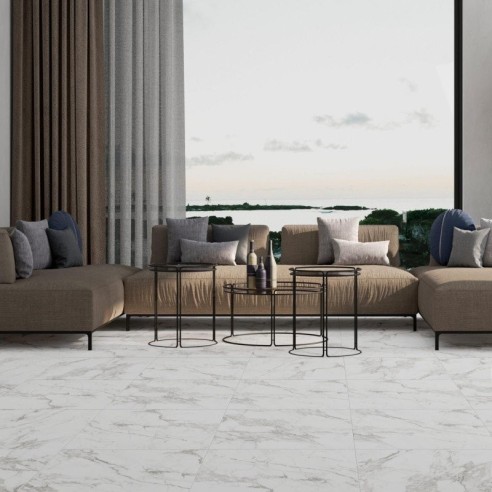 Гранитогрес Ashly White 59.5×59.5 - бял- Cleopatra ➤ топ цена ➤ dshome.bg