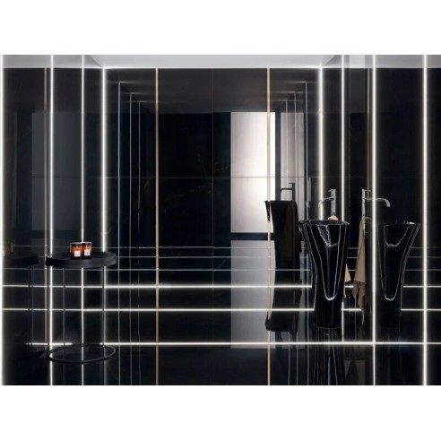 Гранитогрес Amber Vein Pol 59.8×119.8 - черен- Tubadzin ➤ топ цена ➤ dshome.bg