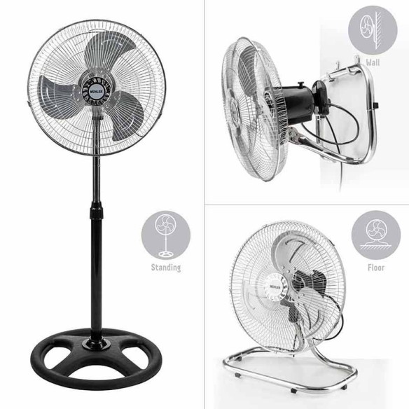 Индустриален вентилатор 3в1 16" 50 W MUHLER ➤ топ цена ➤ dshome.bg