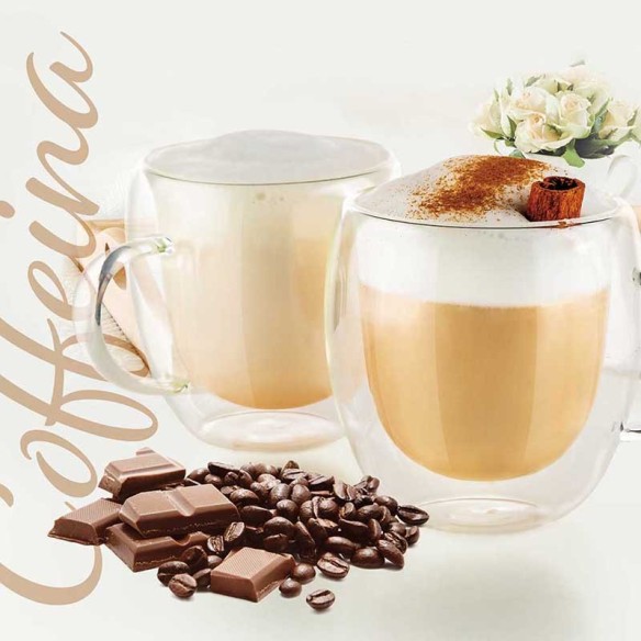 Чаши за кафе и чай 250 мл 2 бр. Coffeina LUIGI FERRERO ➤ топ цена ➤ dshome.bg