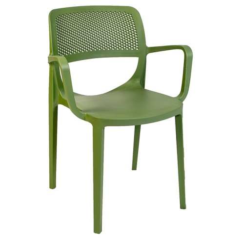 Стол с подлакътници Mila XL зелен RAINBOW