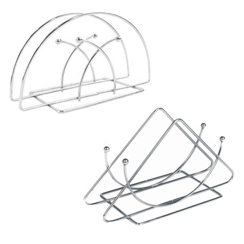Метален салфетник сребрист