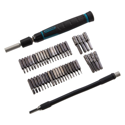 Комплект прецизна отвертка с битове и вложки 48 части GROSS ➤ топ цена ➤ dshome.bg