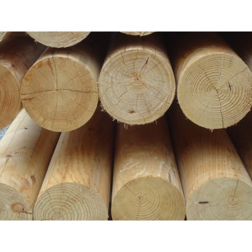 Дървен кол за ограда Ø8 см 4 м ➤ топ цена ➤ dshome.bg