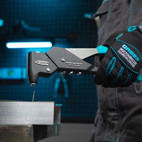 Нитачка с въртяща се глава 0-360° за поп-нитове 2.4-4.8 мм GROSS ➤ топ цена ➤ dshome.bg