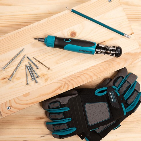 Реверсивна отвертка с механизъм SmartPush 12 бр. GROSS ➤ топ цена ➤ dshome.bg