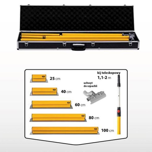 Комплект ножове за шпакловане с държач и телескоп HARDY