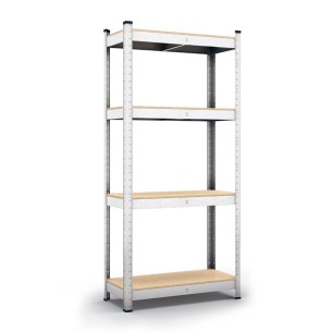 Метален поцинкован стелаж 4x175 кг DeHome Popular ➤ топ цена ➤ dshome.bg