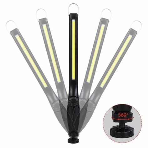 Акумулаторен LED фенер JW821 черен AMIO ➤ топ цена ➤ dshome.bg