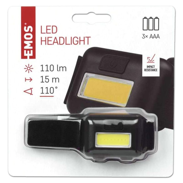 Фенер за глава 1 W COB LED EMOS ➤ топ цена ➤ dshome.bg