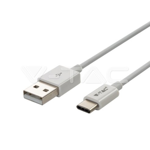 Кабел USB 2.0 / Micro USB 1м бял - V-TAC - 1