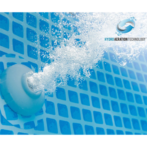 Басейн с метална конструкция и филтрация Ф457x122 см INTEX ➤ топ цена ➤ dshome.bg