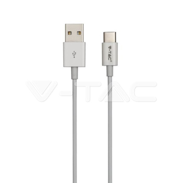 Кабел USB 2.0 / Micro USB 1м бял - V-TAC - 2