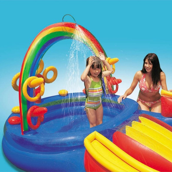 Детски басейн Rainbow 297х193х135 см INTEX ➤ топ цена ➤ dshome.bg