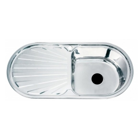 Kухненска мивка алпака 100х48х20 см INTER CERAMIC ➤ топ цена ➤ dshome.bg