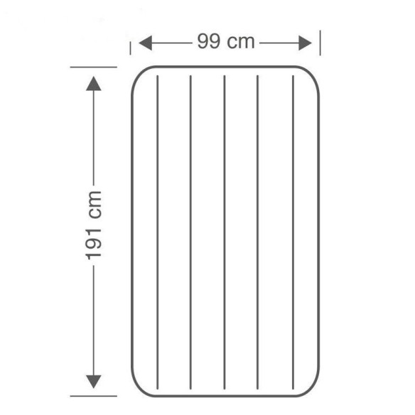 Надуваем матрак Classic Downy Bed 99x191x25 см INTEX ➤ топ цена ➤ dshome.bg