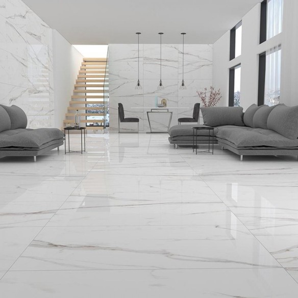 Гранитогрес 60x120 см Full Lappato Calacatta White BIEN ➤ топ цена ➤ dshome.bg