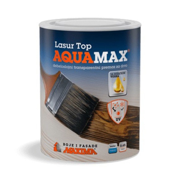 Лак за дърво Aquamax Lasur Top 0.65 л 08 дъб MAXIMA ➤ топ цена ➤ dshome.bg