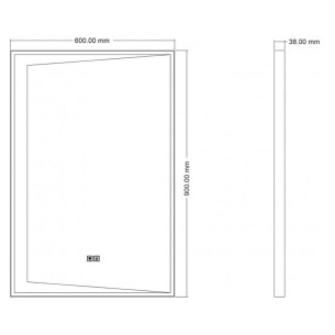 Огледало за баня с вградено осветление ICL 1817 INTER CERAMIC ➤ топ цена ➤ dshome.bg 2