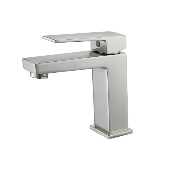 Стоящ смесител за баня Елинор Brush Nickel INTER CERAMIC ➤ топ цена ➤ dshome.bg