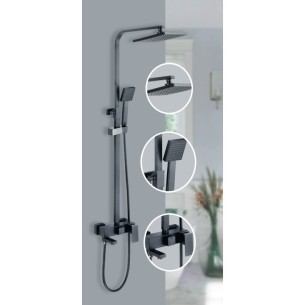 Душ система Ясмина Black INTER CERAMIC ➤ топ цена ➤ dshome.bg