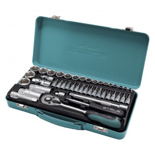 Комплект вложки с тресчотка 1/4" и 3/8" 44 части STELS ➤ топ цена ➤ dshome.bg