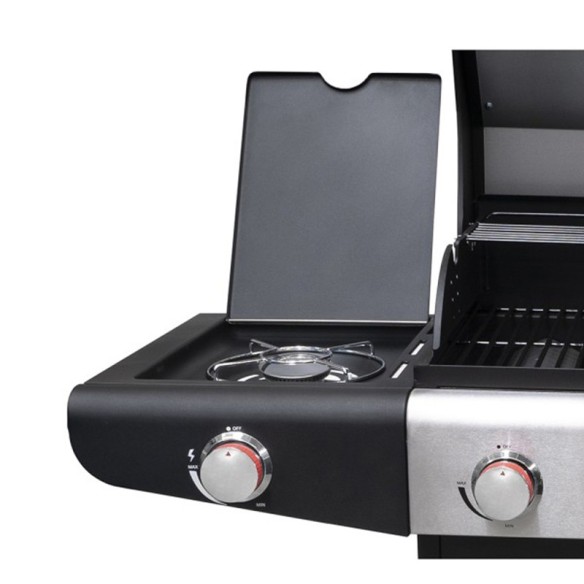 Газово барбекю с капак 4 горелки Grill G9504AE-SB ZIEL ➤ топ цена ➤ dshome.bg