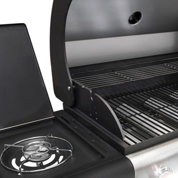 Газово барбекю с капак 4 горелки Grill G9504AE-SB ZIEL ➤ топ цена ➤ dshome.bg