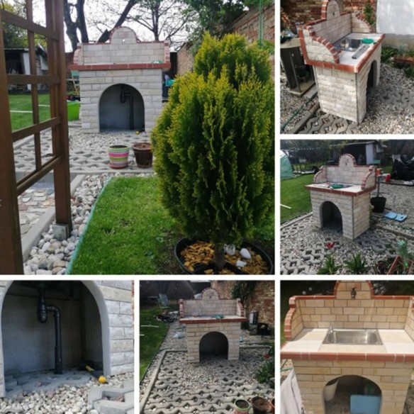 Градинска мивка с алпака корито Глиц 135x120x60 см РАЙМАР ➤ топ цена ➤ dshome.bg