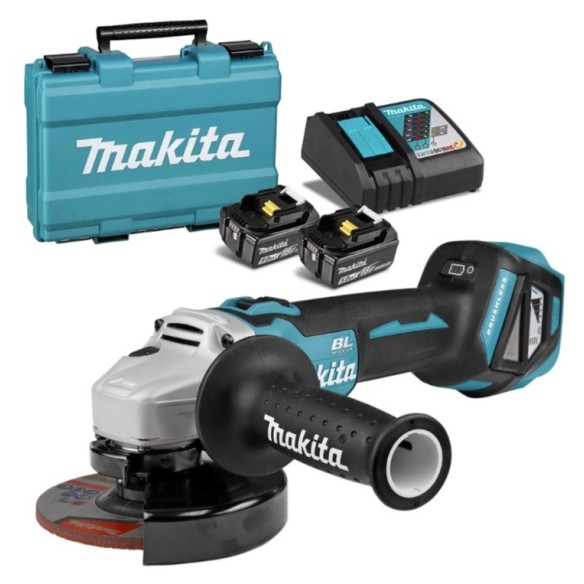 Акумулаторен ъглошлайф 18 V ø125 мм DGA511RTE MAKITA ➤ топ цена ➤ dshome.bg