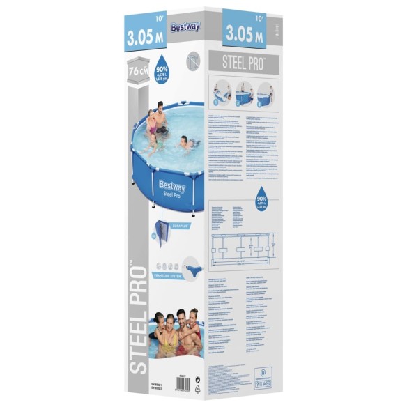 Bestway Steel Pro Плувен басейн 305x76 см
