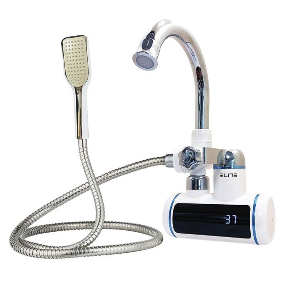 Стенен eлектрически смесител с душ EHSD-2559 ELITE ➤ топ цена ➤ dshome.bg
