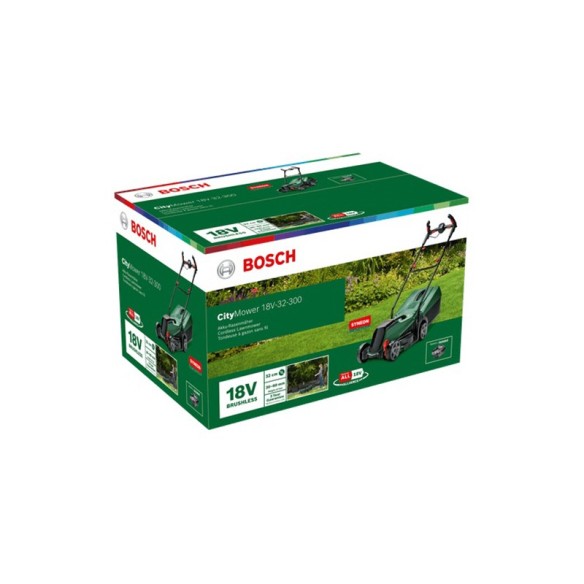 Акумулаторна косачка CityMower 18V-32 BOSCH ➤ топ цена ➤ dshome.bg