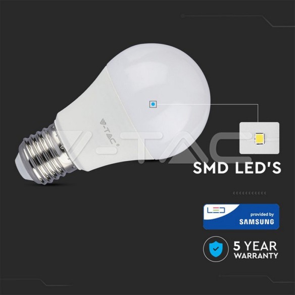 LED Крушка 9W E27 A60 3000K - V-TAC - 2