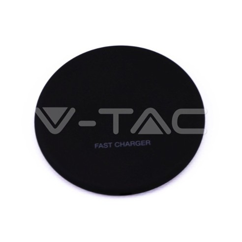 Безжично зарядно черно Fast Charge - V-TAC - 1