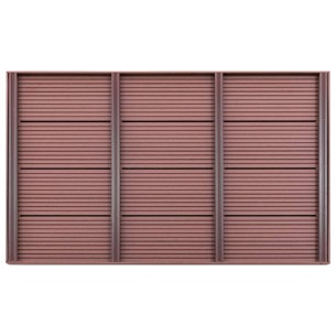 vidaXL Подова настилка за соларен душ, кафява, 101x63x5,5 см, WPC 2