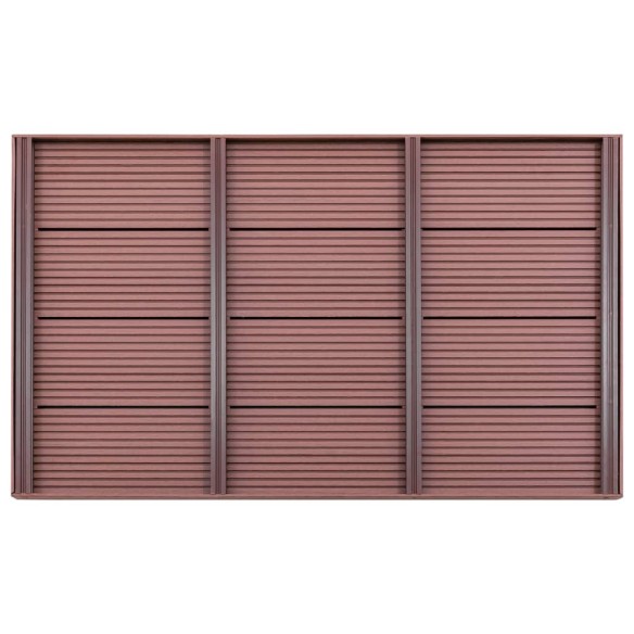 vidaXL Подова настилка за соларен душ, кафява, 101x63x5,5 см, WPC