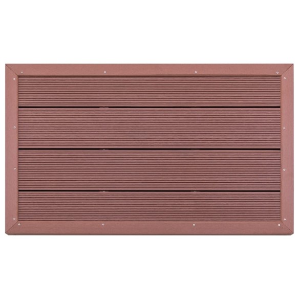vidaXL Подова настилка за соларен душ, кафява, 101x63x5,5 см, WPC