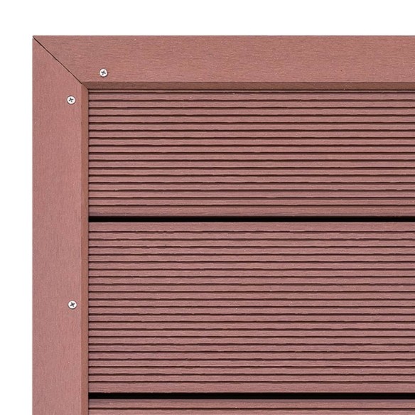 vidaXL Подова настилка за соларен душ, кафява, 101x63x5,5 см, WPC