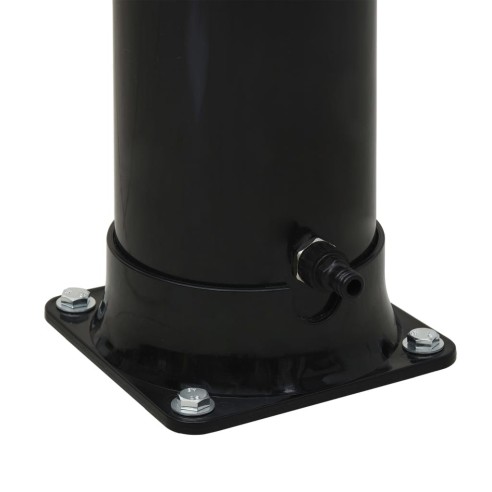 vidaXL Соларен душ, черен, 214 см, 20 л