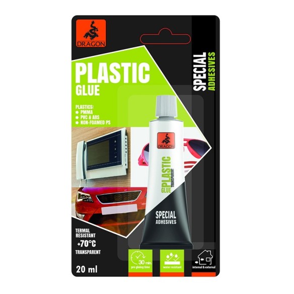 Лепило за пластмаса 20 мл DRAGON PLASTIC ➤ топ цена ➤ dshome.bg